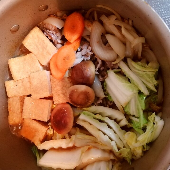 韓国風★厚揚げの旨辛牛すき煮